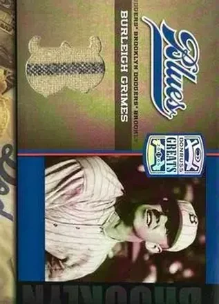 Burleigh Grimes · 2005 Donruss Greats #DB-3 · Blues Brooklyn Dodgers Material