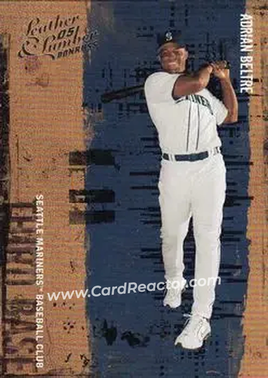 2005 Donruss Leather & Lumber #2 - Adrian Beltré - Seattle Mariners - Front