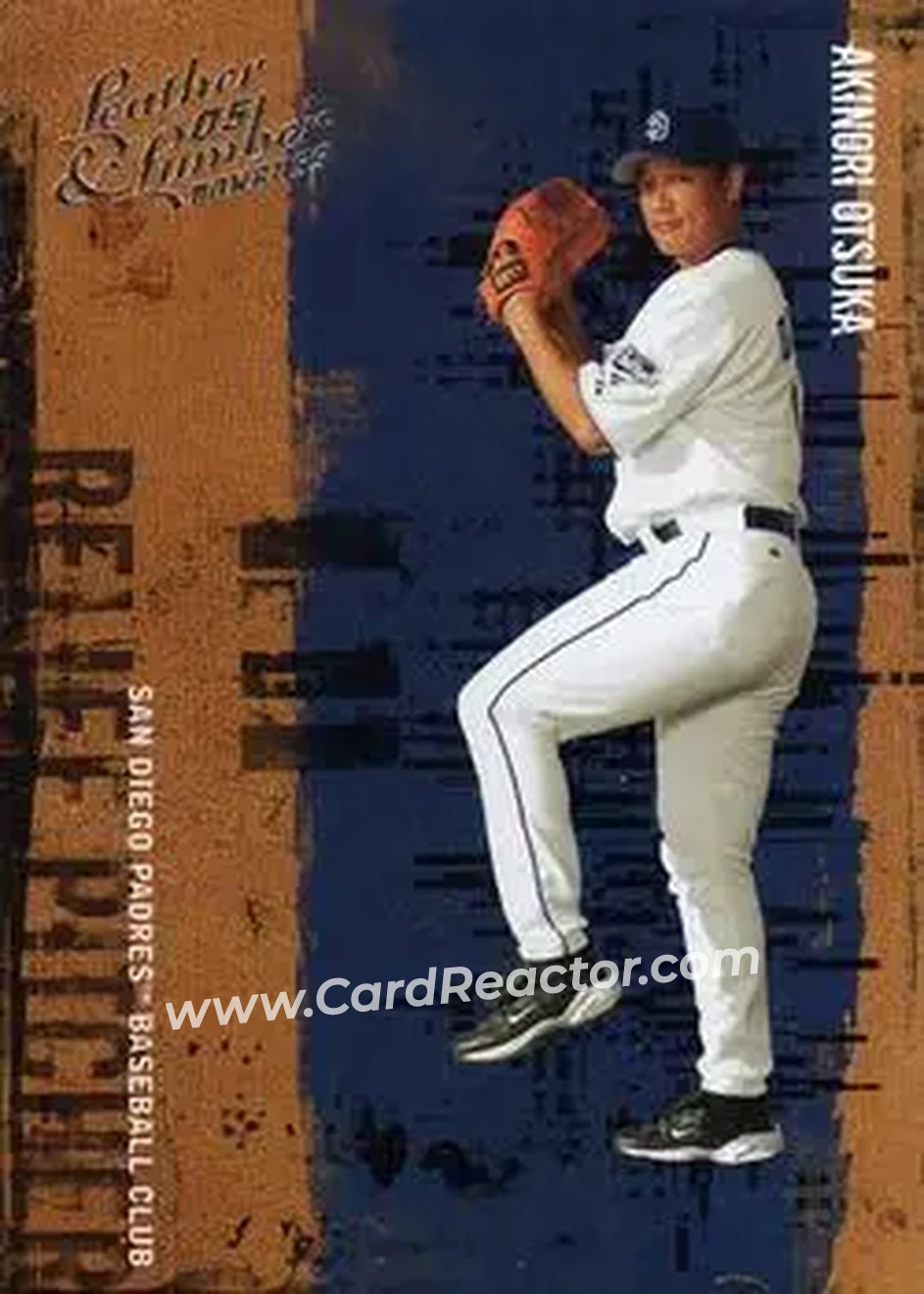 2005 Donruss Leather & Lumber #3 - Akinori Otsuka - San Diego Padres - Front 2005 Donruss Leather & Lumber #3 - Akinori Otsuka - San Diego Padres - Front