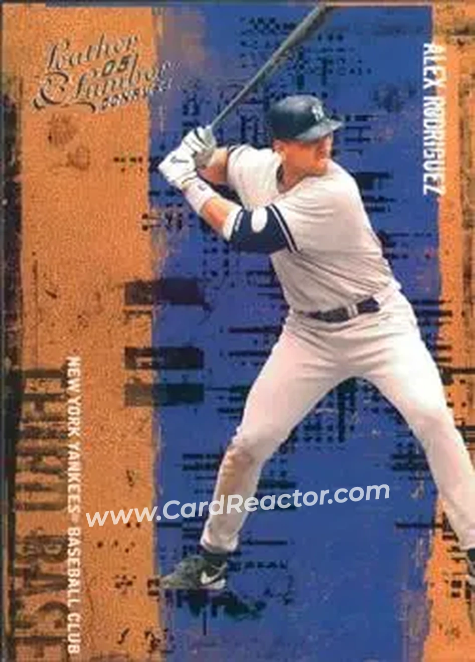 2005 Donruss Leather & Lumber #6 - Alex Rodriguez - New York Yankees - Front