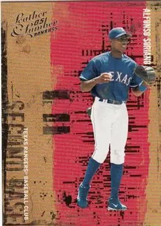 2005 Donruss Leather & Lumber #7 - Alfonso Soriano - Texas Rangers