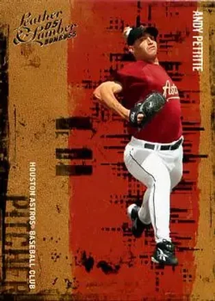 2005 Donruss Leather & Lumber #8 - Andy Pettitte - Houston Astros