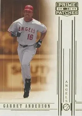 2005 Donruss Prime Patches #2 - Garret Anderson - Los Angeles Angels