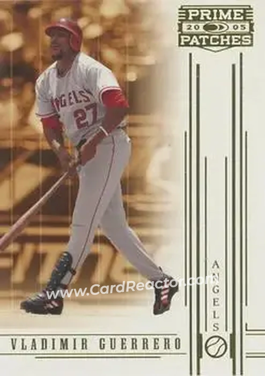 2005 Donruss Prime Patches #3 - Vladimir Guerrero - Los Angeles Angels - Front