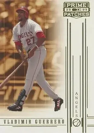 2005 Donruss Prime Patches #3 - Vladimir Guerrero - Los Angeles Angels
