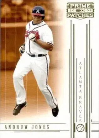 2005 Donruss Prime Patches #7 - Andruw Jones - Atlanta Braves
