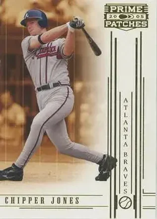 2005 Donruss Prime Patches #8 - Chipper Jones - Atlanta Braves