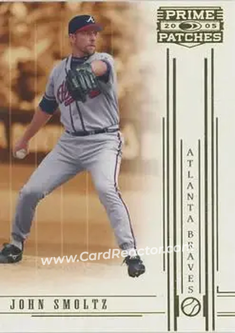 2005 Donruss Prime Patches #9 - John Smoltz - Atlanta Braves - Front