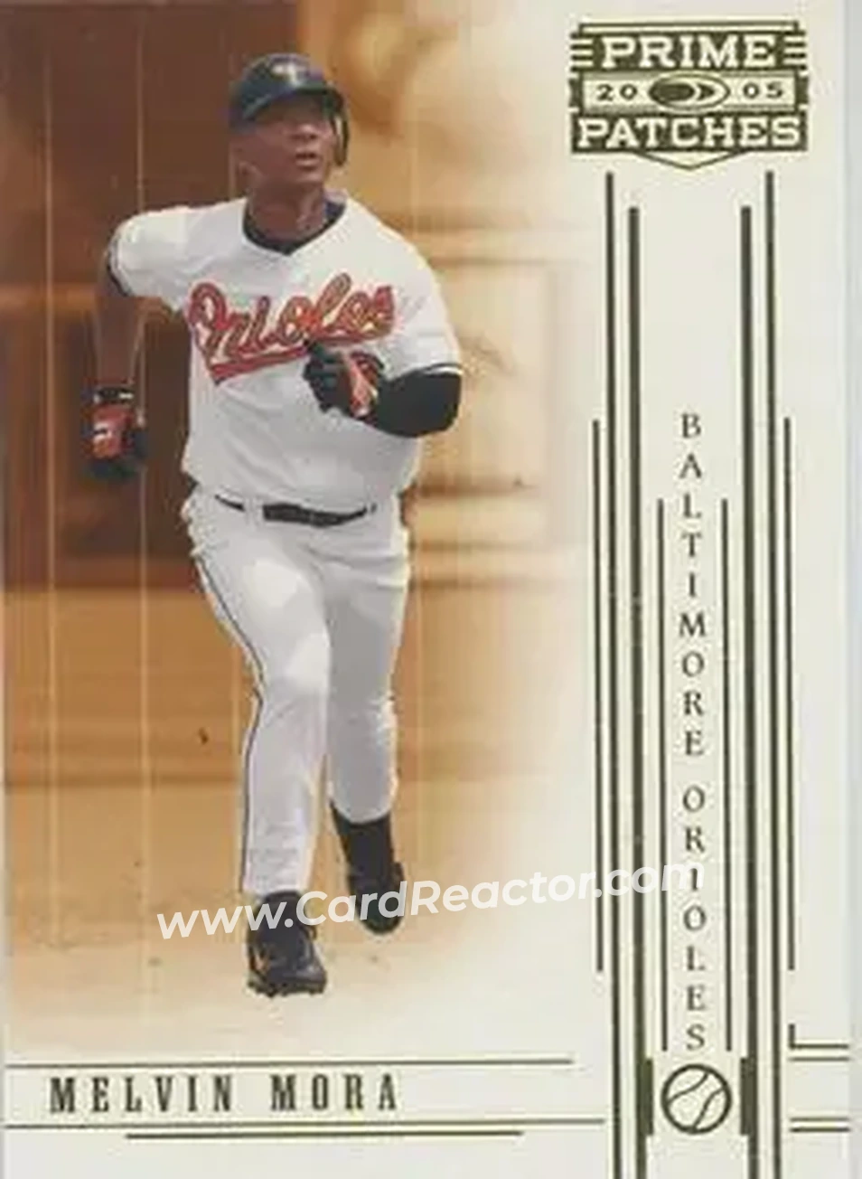 2005 Donruss Prime Patches #12 - Melvin Mora - Baltimore Orioles - Front