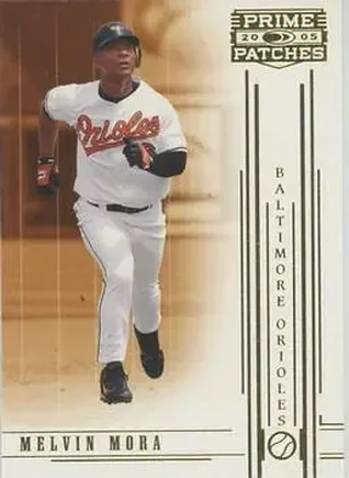2005 Donruss Prime Patches #12 - Melvin Mora - Baltimore Orioles