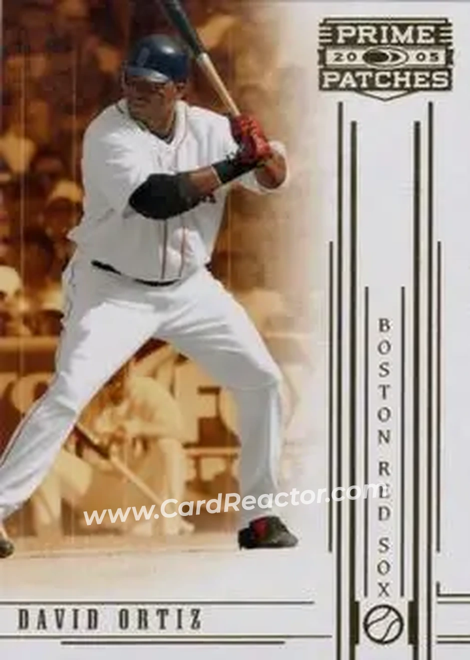 2005 Donruss Prime Patches #15 - David Ortiz - Boston Red Sox - Front