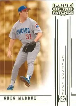 2005 Donruss Prime Patches #19 - Greg Maddux - Chicago Cubs