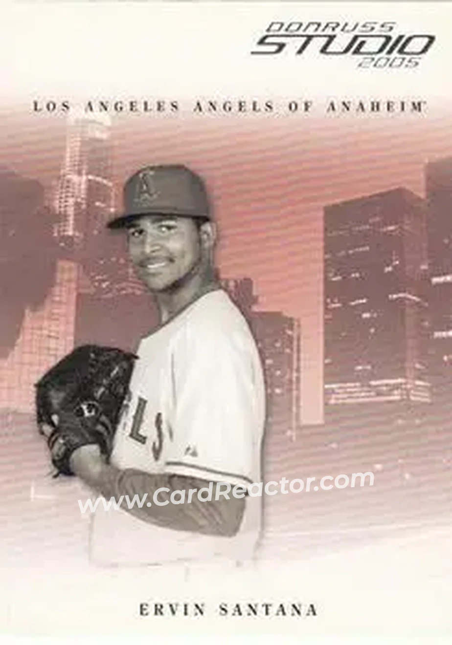 2005 Donruss Studio #5 - Ervin Santana - Los Angeles Angels - Front 2005 Donruss Studio #5 - Ervin Santana - Los Angeles Angels - Front