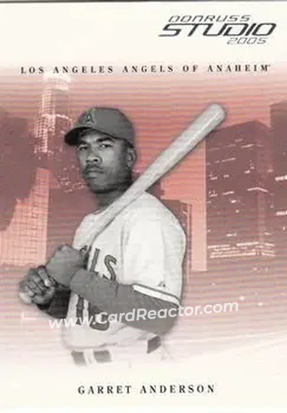 2005 Donruss Studio #6 - Garret Anderson - Los Angeles Angels - Front