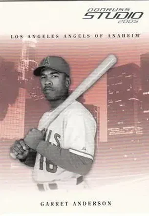 2005 Donruss Studio #6 - Garret Anderson - Los Angeles Angels