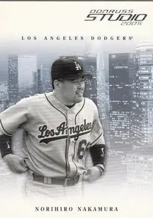 2005 Donruss Studio #7 - Norihiro Nakamura - Los Angeles Dodgers