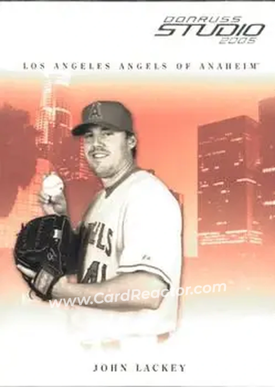 2005 Donruss Studio #8 - John Lackey - Los Angeles Angels - Front