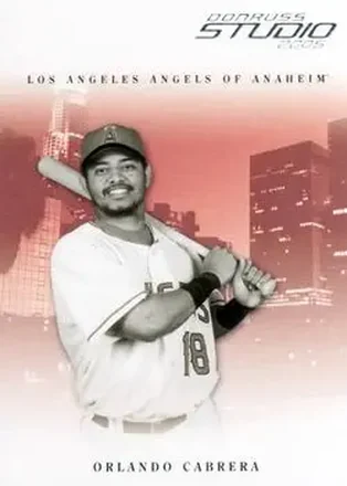 2005 Donruss Studio #9 - Orlando Cabrera - Los Angeles Angels