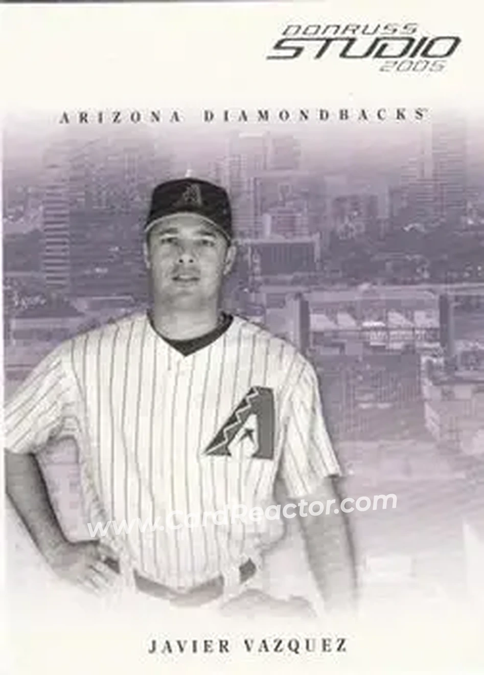 2005 Donruss Studio #16 - Javier Vazquez - Arizona Diamondbacks - Front