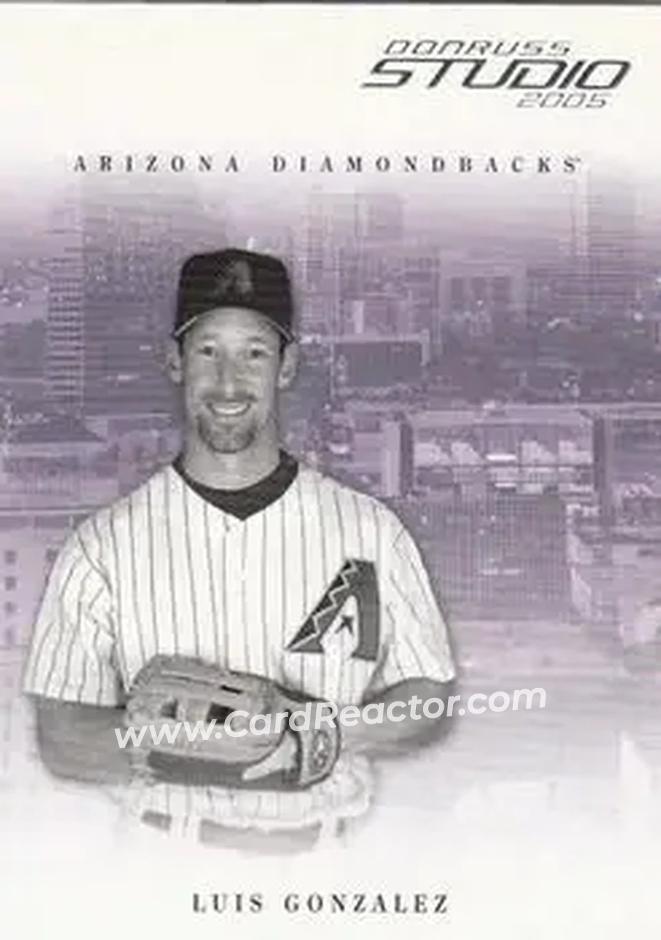 2005 Donruss Studio #17 - Luis Gonzalez - Arizona Diamondbacks - Front