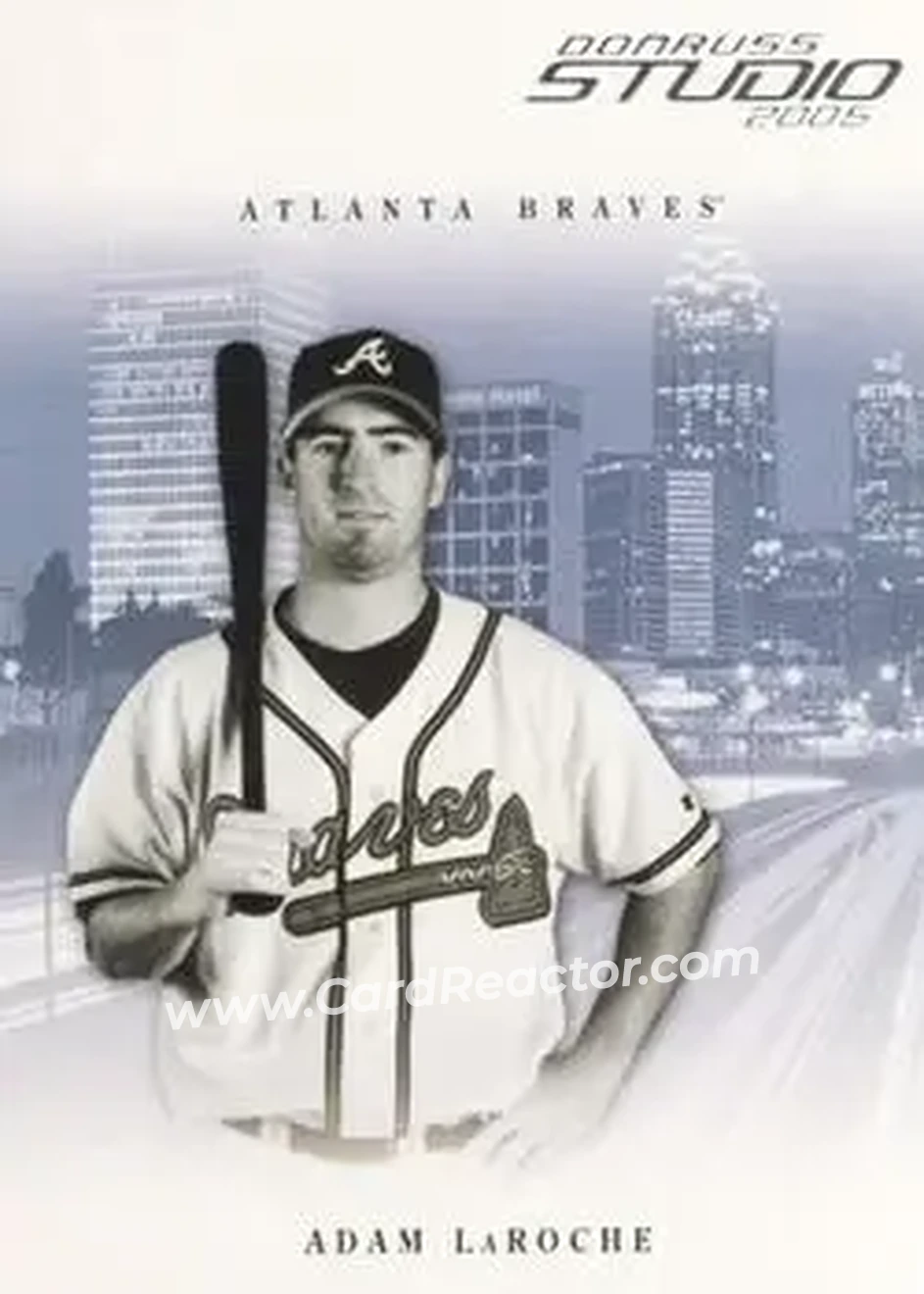 2005 Donruss Studio #24 - Adam LaRoche - Atlanta Braves - Front