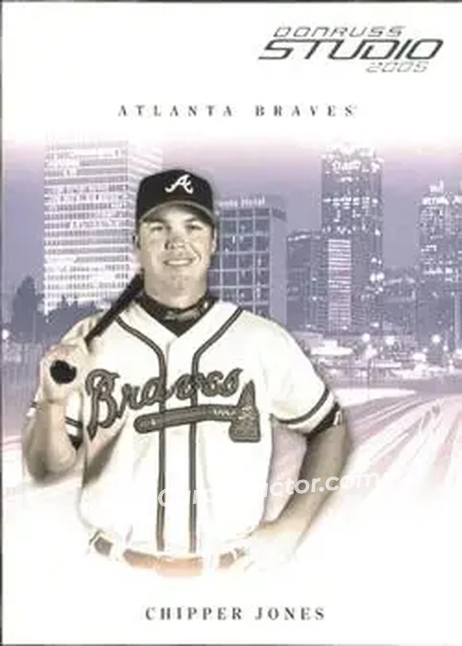 2005 Donruss Studio #26 - Chipper Jones - Atlanta Braves - Front