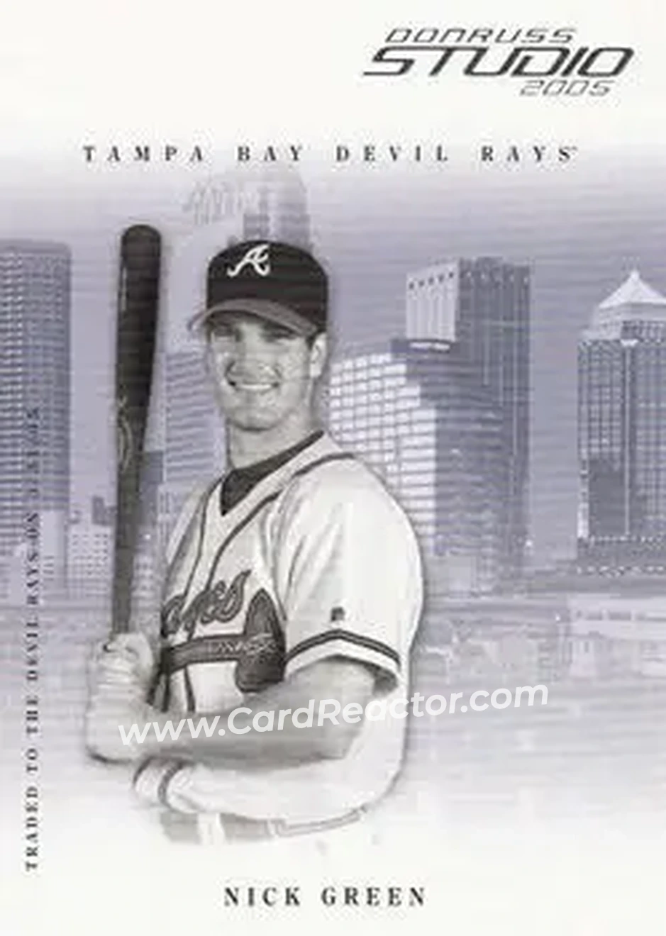 2005 Donruss Studio #31 - Nick Green - Tampa Bay Devil Rays - Front