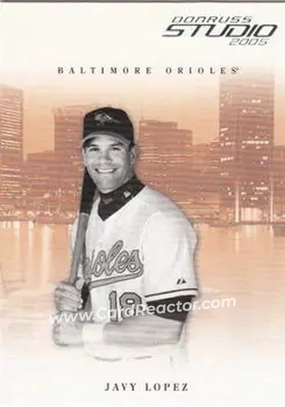 2005 Donruss Studio #35 - Javier Lopez - Baltimore Orioles - Front