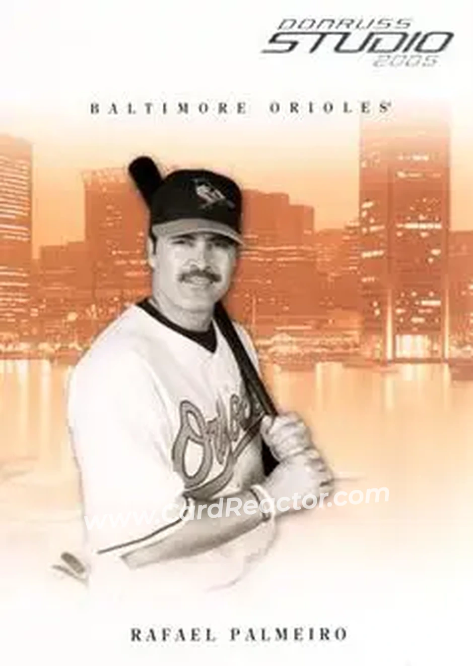 2005 Donruss Studio #39 - Rafael Palmeiro - Baltimore Orioles - Front