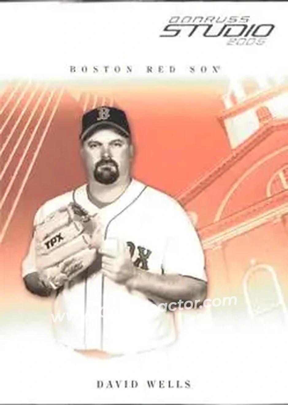 2005 Donruss Studio #46 - David Wells - Boston Red Sox - Front