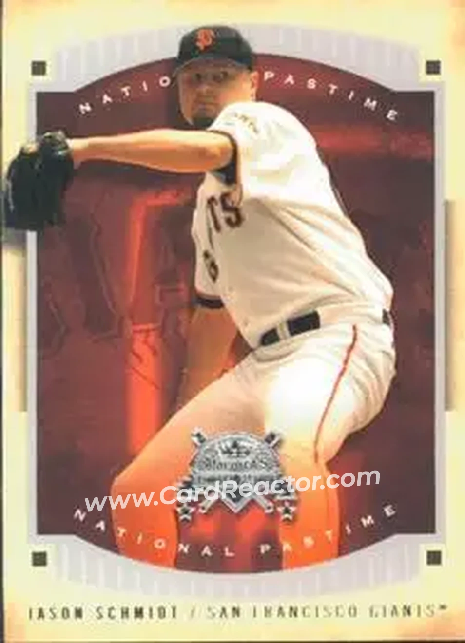2005 Fleer National Pastime #10 - Jason Schmidt - San Francisco Giants - Front