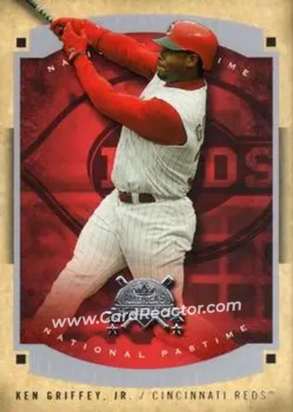 2005 Fleer National Pastime #13 - Ken Griffey Jr. - Cincinnati Reds - Front 2005 Fleer National Pastime #13 - Ken Griffey Jr. - Cincinnati Reds - Front