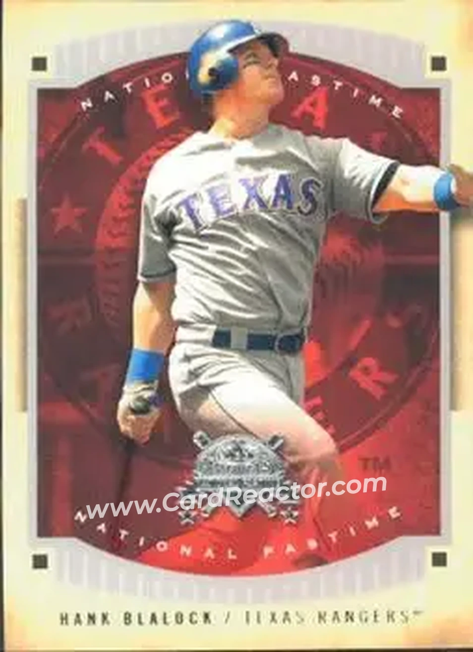 2005 Fleer National Pastime #15 - Hank Blalock - Texas Rangers - Front