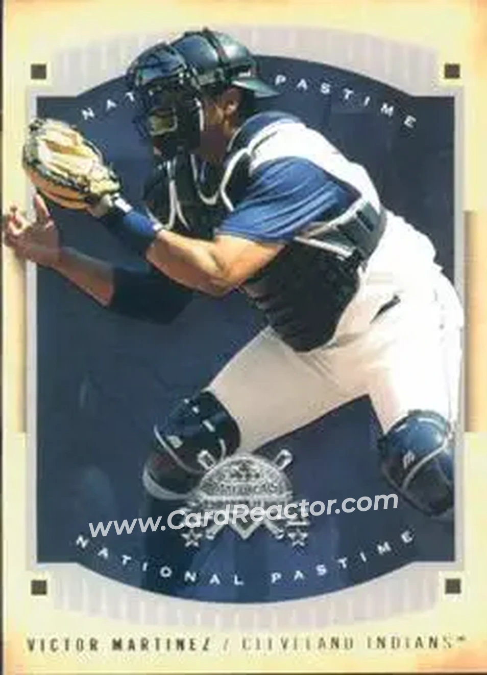 2005 Fleer National Pastime #16 - Victor Martinez - Cleveland Indians - Front