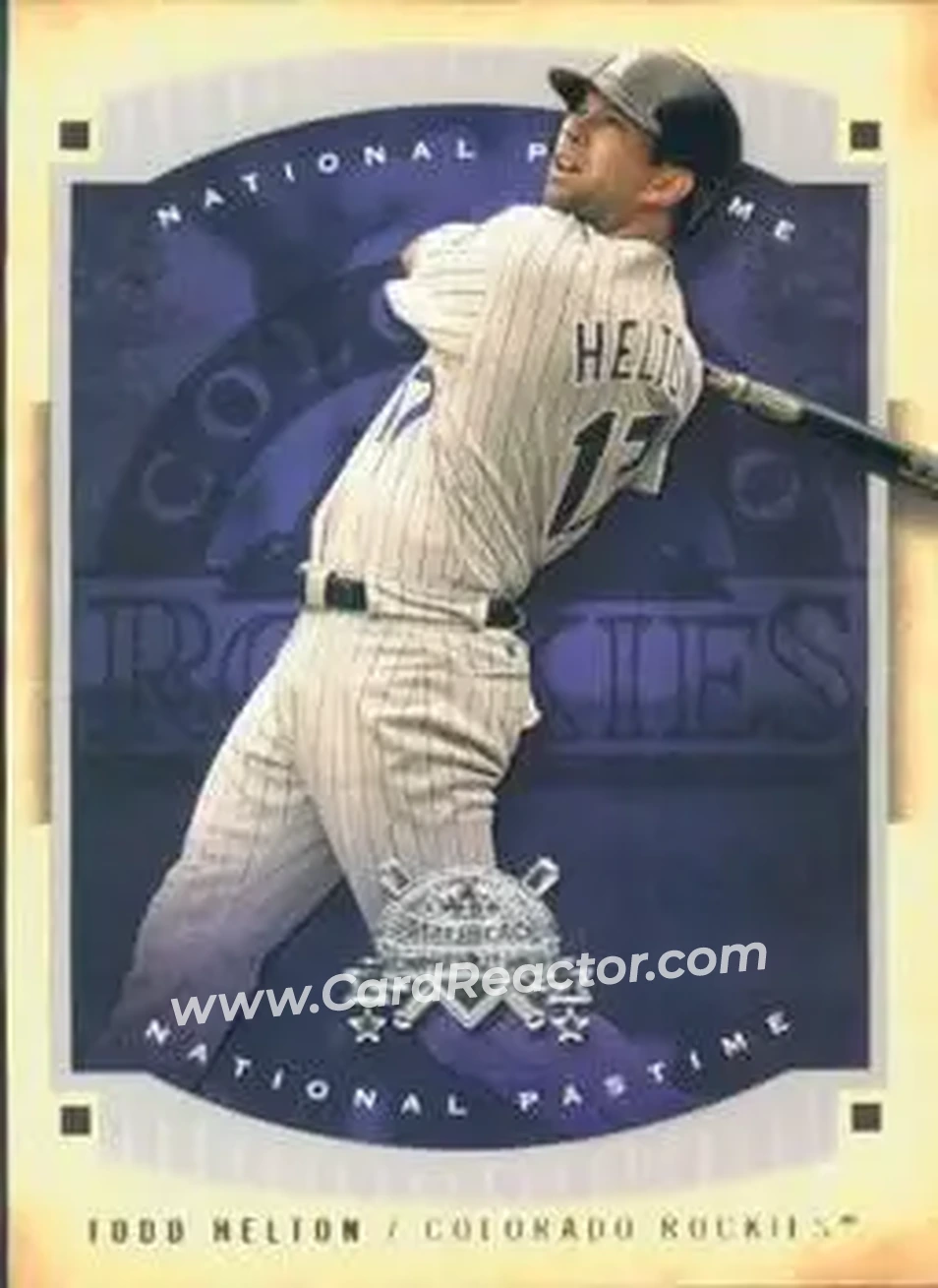 2005 Fleer National Pastime #19 - Todd Helton - Colorado Rockies - Front