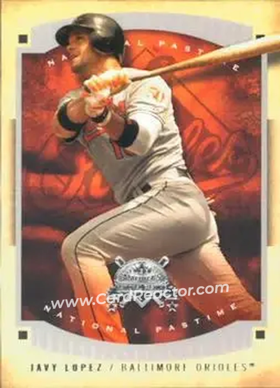 2005 Fleer National Pastime #20 - Javier Lopez - Baltimore Orioles - Front 2005 Fleer National Pastime #20 - Javier Lopez - Baltimore Orioles - Front