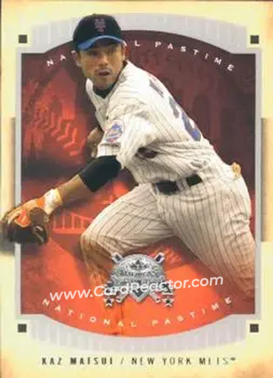 2005 Fleer National Pastime #21 - Kazuo Matsui - New York Mets - Front 2005 Fleer National Pastime #21 - Kazuo Matsui - New York Mets - Front
