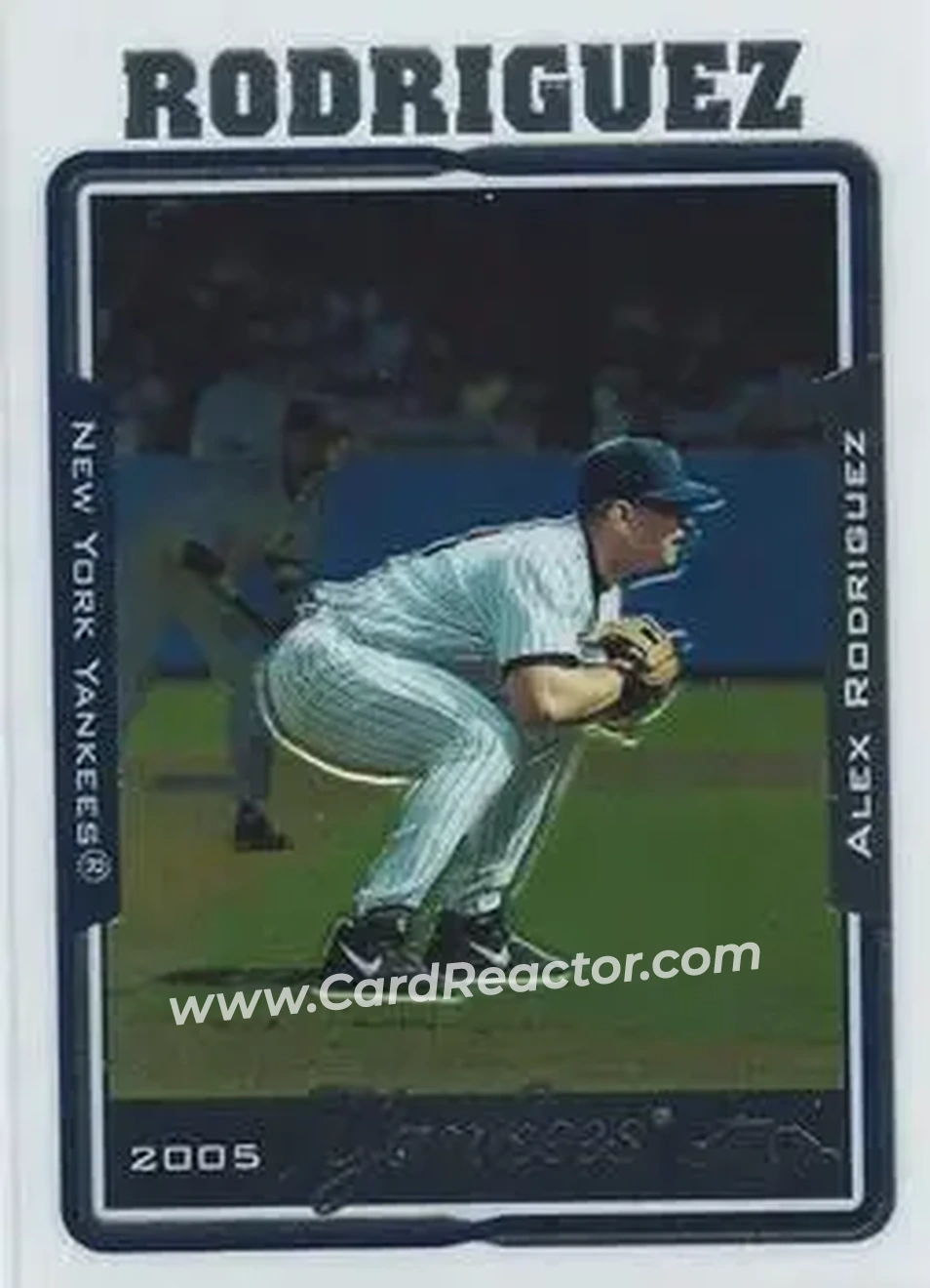 2005 Topps Chrome #1 - Alex Rodriguez - New York Yankees - Front