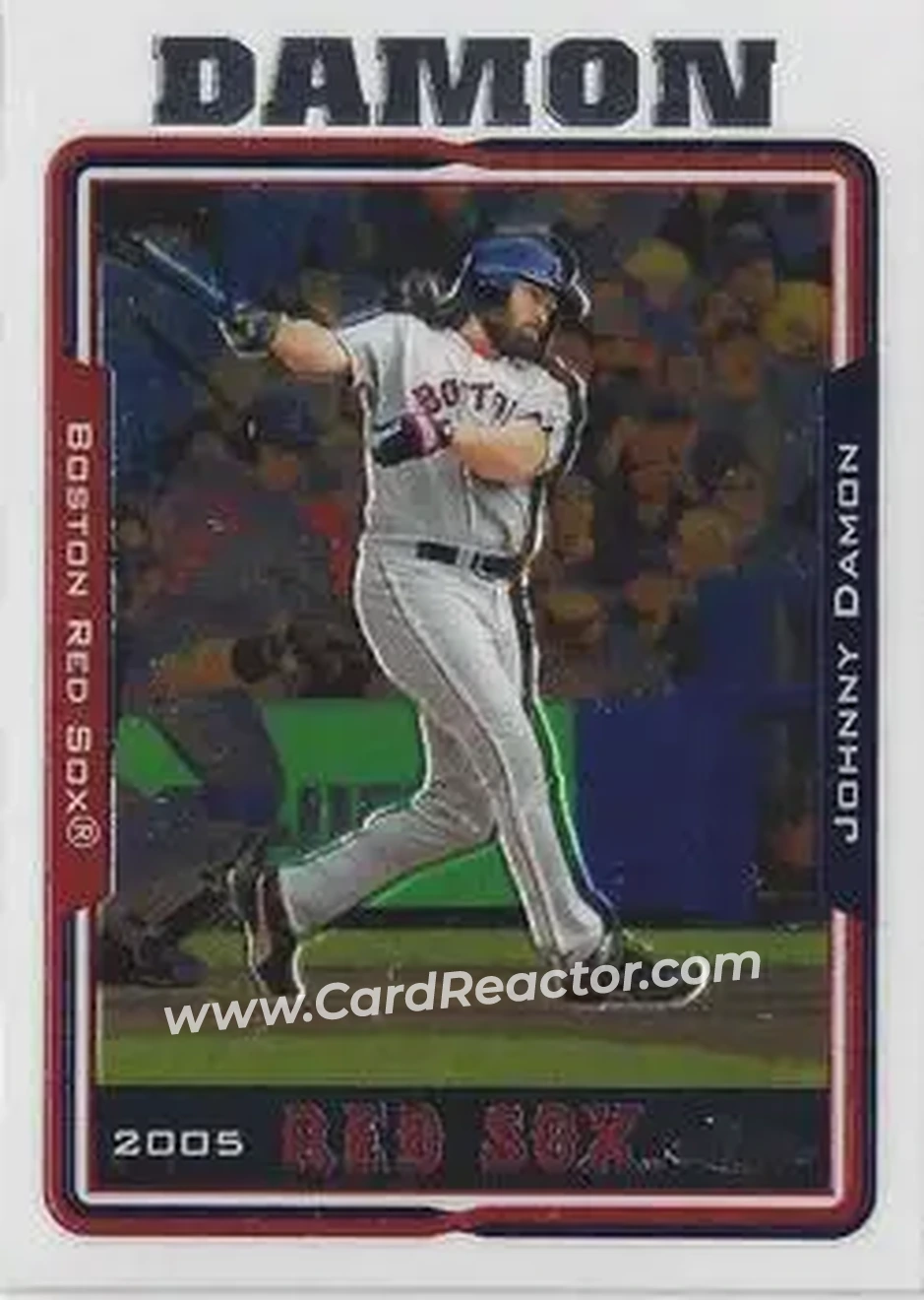 2005 Topps Chrome #5 - Johnny Damon - Boston Red Sox - Front