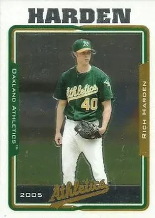 2005 Topps Chrome #7 - Rich Harden - Oakland Athletics
