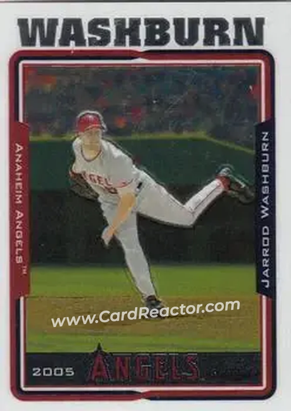 2005 Topps Chrome #9 - Jarrod Washburn - Los Angeles Angels - Front