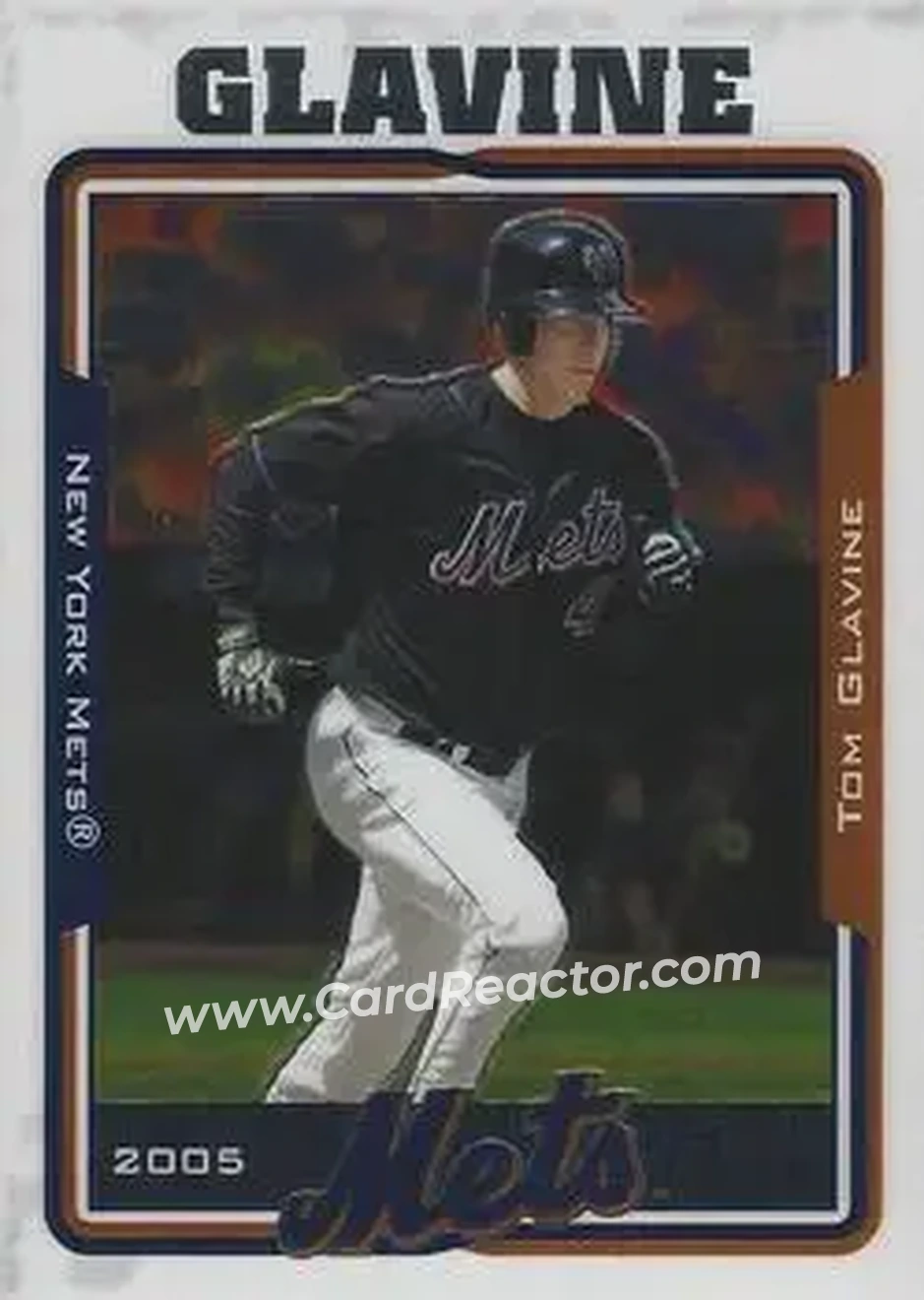 2005 Topps Chrome #13 - Tom Glavine - New York Mets - Front