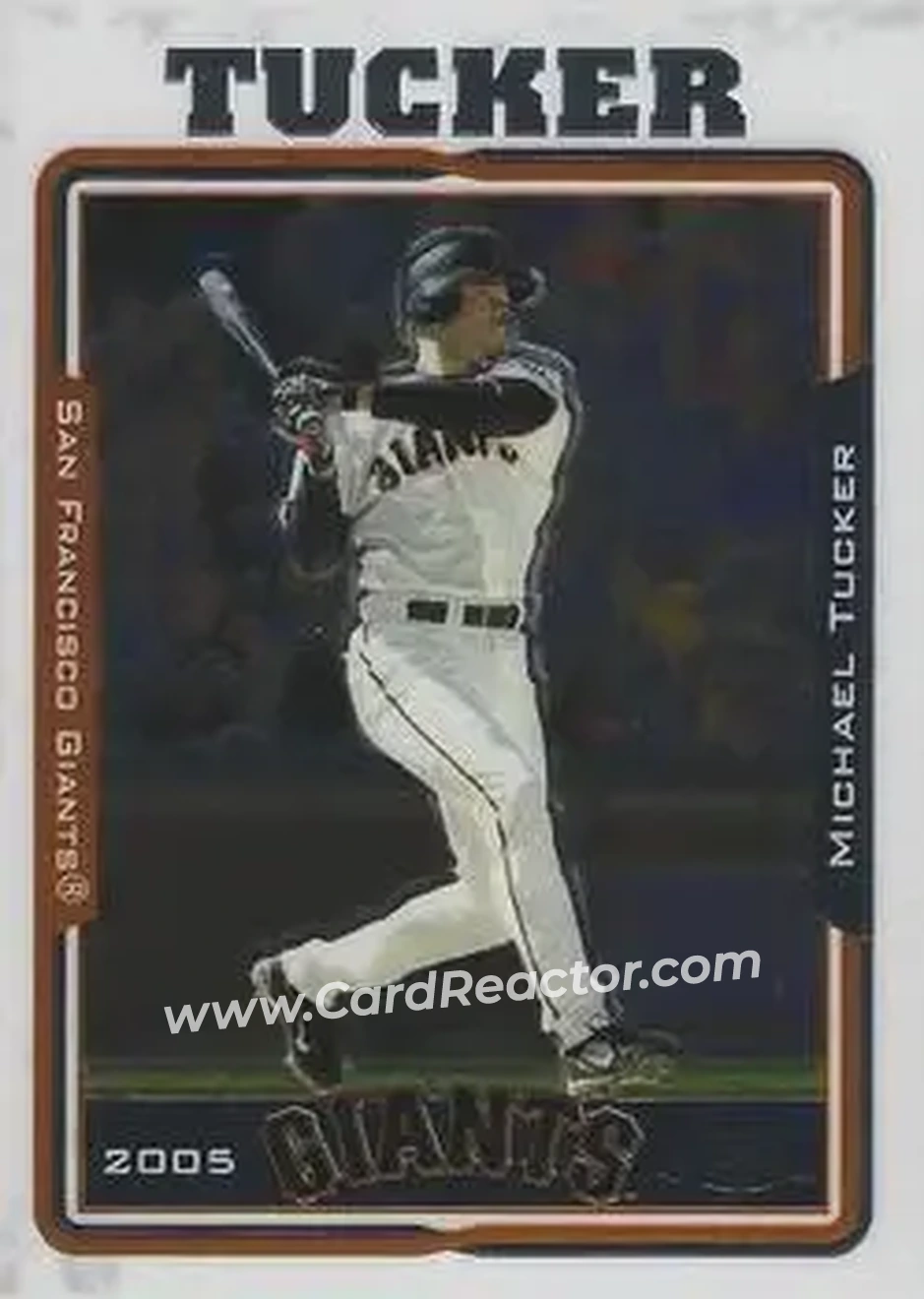 2005 Topps Chrome #14 - Michael Tucker - San Francisco Giants - Front