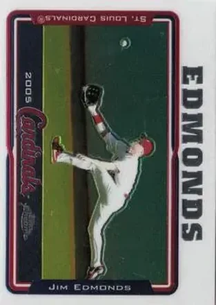2005 Topps Chrome #17 - Jim Edmonds - St. Louis Cardinals