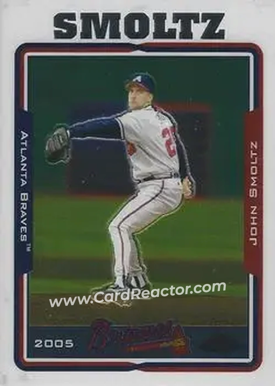 2005 Topps Chrome #18 - John Smoltz - Atlanta Braves - Front 2005 Topps Chrome #18 - John Smoltz - Atlanta Braves - Front