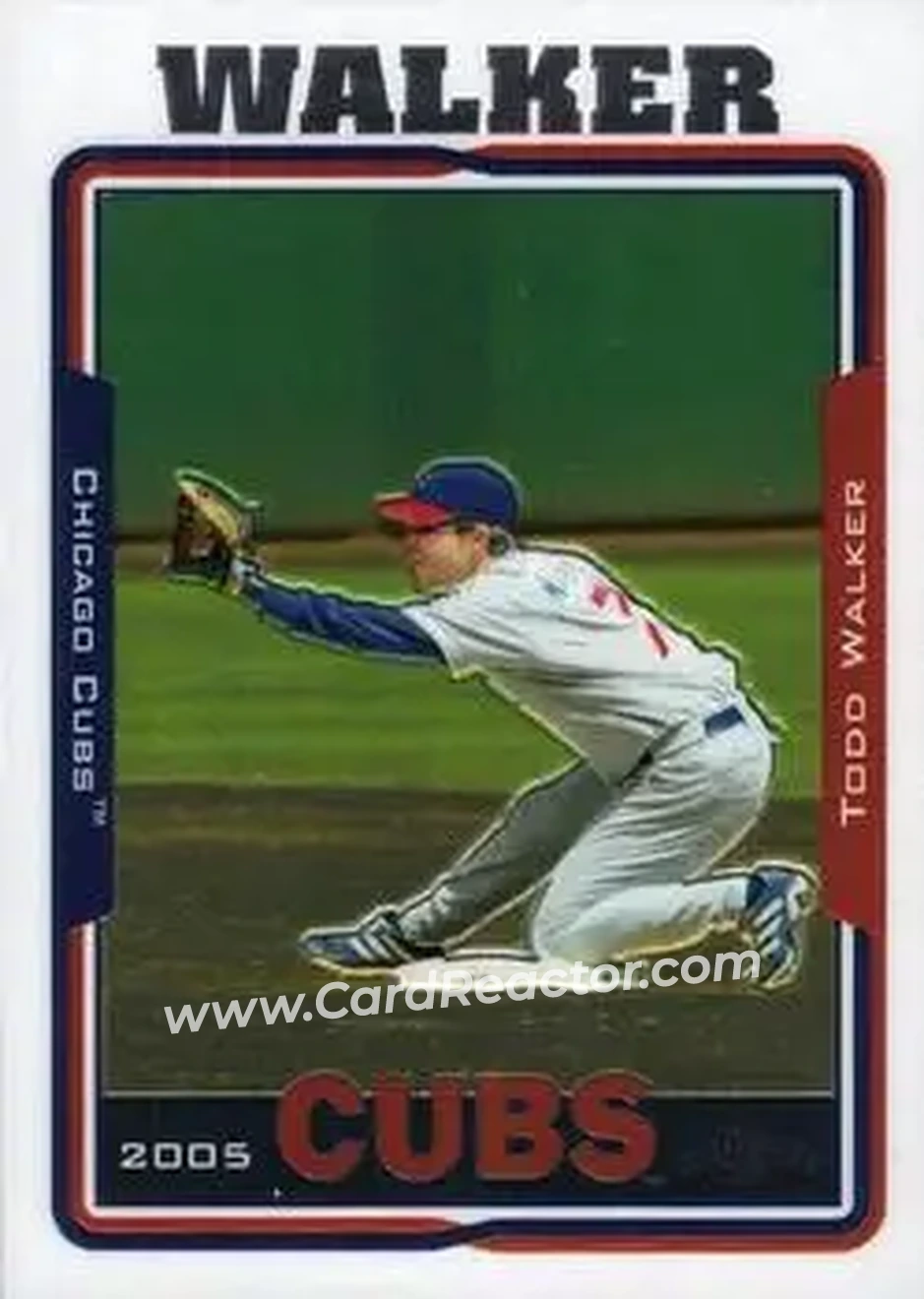 2005 Topps Chrome #22 - Todd Walker - Chicago Cubs - Front