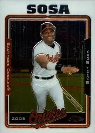 2005 Topps Chrome Updates & Highlights #UH1 - Sammy Sosa - Baltimore Orioles