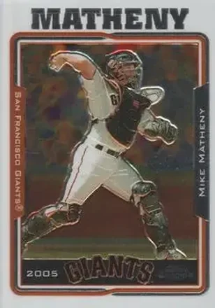 2005 Topps Chrome Updates & Highlights #UH5 - Mike Matheny - San Francisco Giants