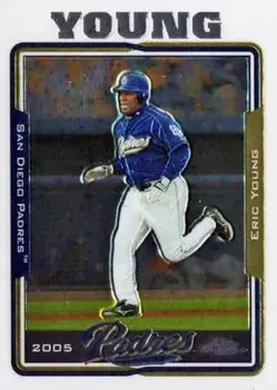 2005 Topps Chrome Updates & Highlights #UH6 - Eric Young - San Diego Padres
