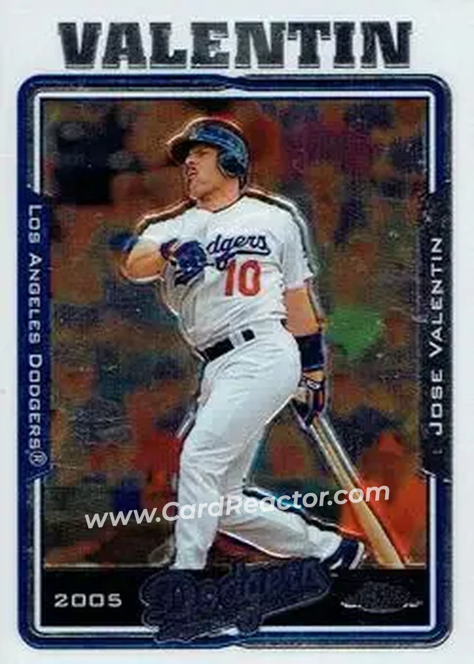 2005 Topps Chrome Updates & Highlights #UH7 - Jose Valentin - Los Angeles Dodgers - Front
